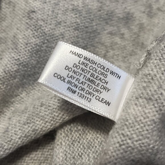 Lisa Todd Crewneck Sweater SZ XS Gray Multi Stripe Wool Cashmere Blend - Picture 9 of 11